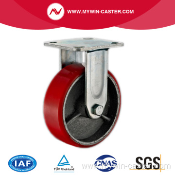 8'' Rigid Heavy Duty PU Industrial Caster with Iron Core